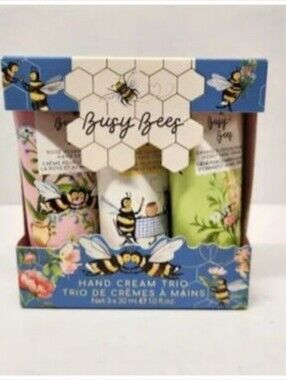 HEATHCOTE & IVORY Busy Bees Picnic Romance Vegan Honey Hand Cream Trio